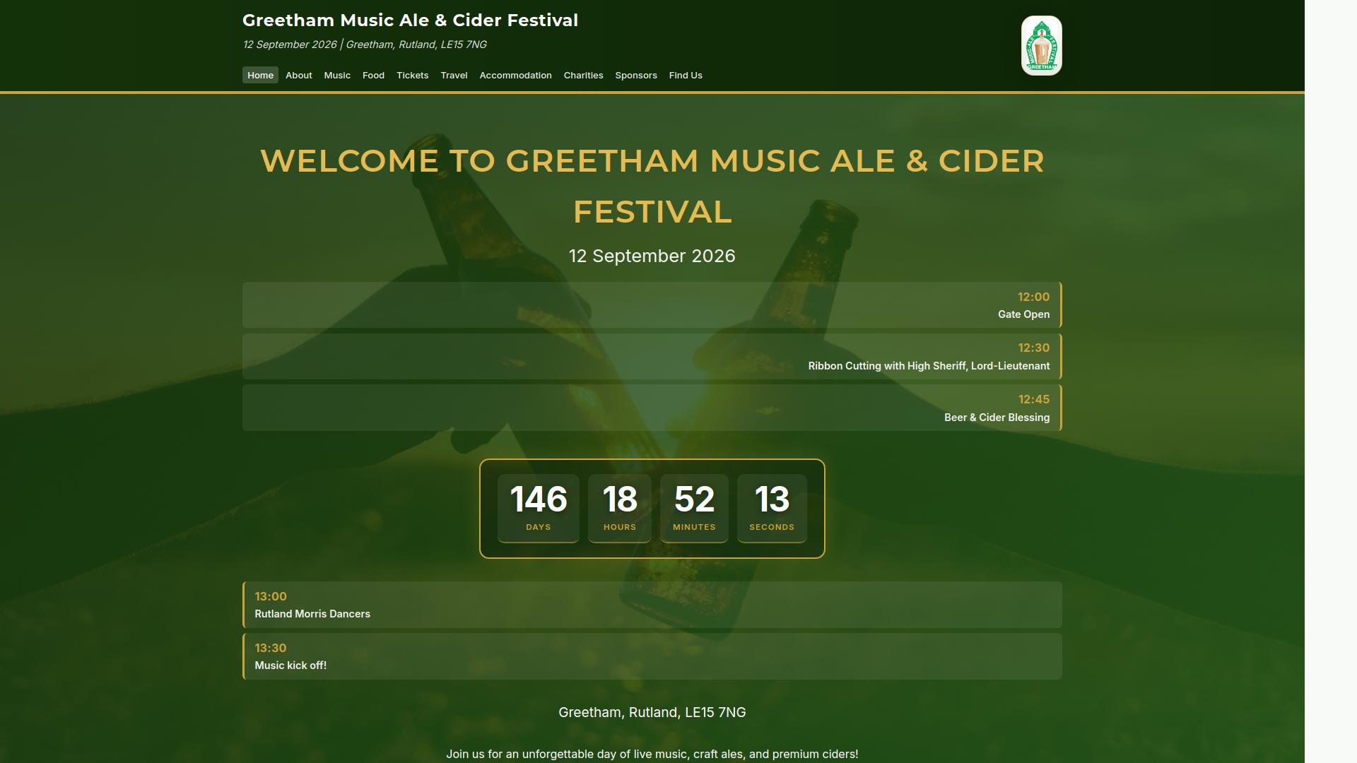 Greetham Music Ale & Cider Festival